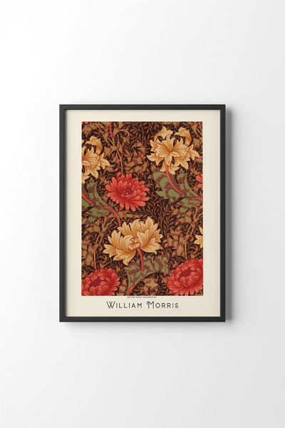 epiqart Ελαφρύ βιβλίο με μοτίβο μαύρου σκελετού William Morris