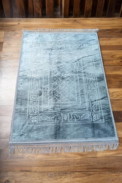 Hanedan Hediyelik سجادة صلاة قطيفة مضادة للانزلاق مقاس 80x120 سم مقاس كبير