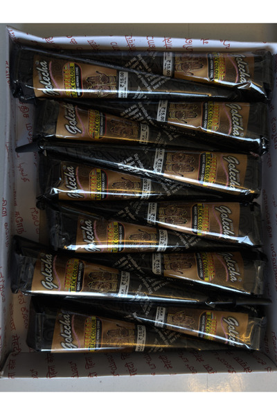 Airbrush Tattoo 12 Adet Siyah Renk Golecha Tüp Hint Kınası Barkodlu Yeni Tarihli