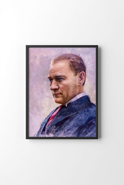 epiqart صورة أتاتورك - تصميم الإطار الأسود