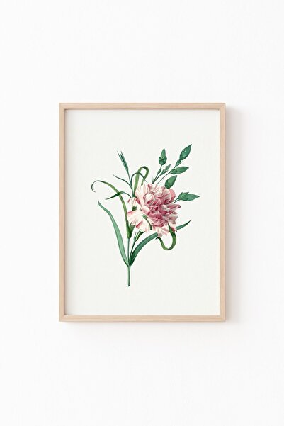 epiqart الزهور - إطار خشبي منقوش