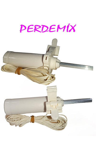 PERDE Mix Katlamalı Perde Krem Altıgen Milli Ipli Tüp Makara Sağ 2 Adet