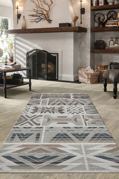 G&C HOME İSKANDİNAV KİLİM DESENLİ RETRO DOKUMA ŞÖNİL SALON MUTFAK OFİS KORİDO...