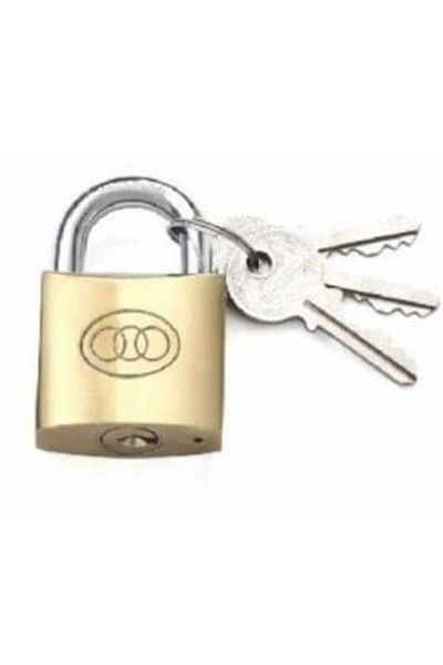 kroks Yellow 50mm Padlock - with 3 Keys