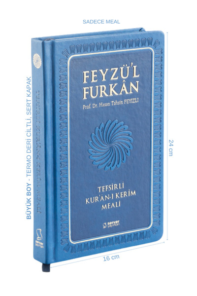 Server Yayınları Feyzü'l Furkan Tefsirli Kur'an-ı Kerim Meali (büyük Boy - Sa...