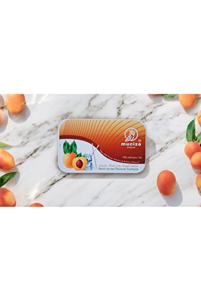 mucize Şeftali-Buzlu Çay Aromalı Kürdan Metal Kutu