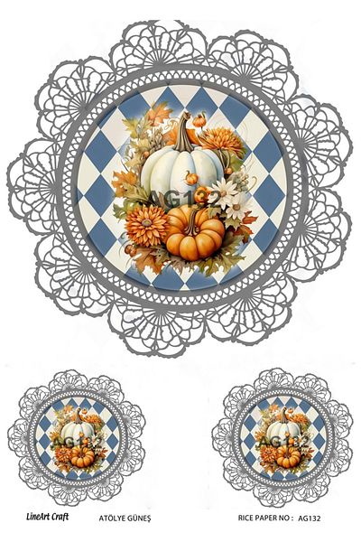 LİNEART Brass Decopage Paper Lineart - La-Ag132