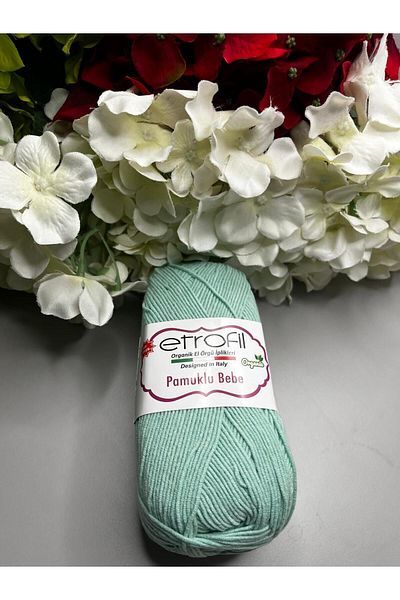 Etrofil قطن بيبي (1 قطعة) أخضر مائي. سترة أطفال بعمر 0-6 سنوات، سترة، سترة صوفية