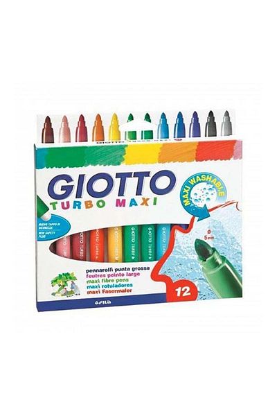 Giotto Turbo Maxi Jumbo 12-Piece Felt Tip Pen