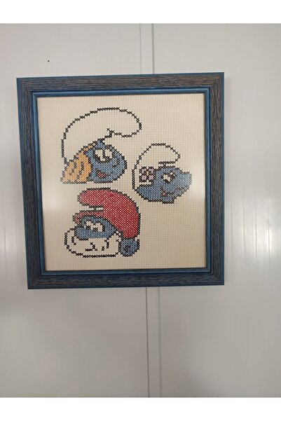 Çerçevecim إطار حائط منقوش وإطار صور لتزيين المنزل - مطرز