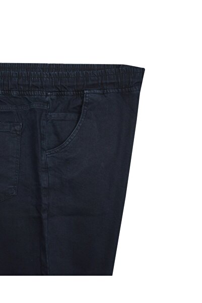 marufshop Μαύρο τζιν παντελόνι μεγάλου μεγέθους - Μεταξύ 118-156 κιλών, δαντέλα στη μέση