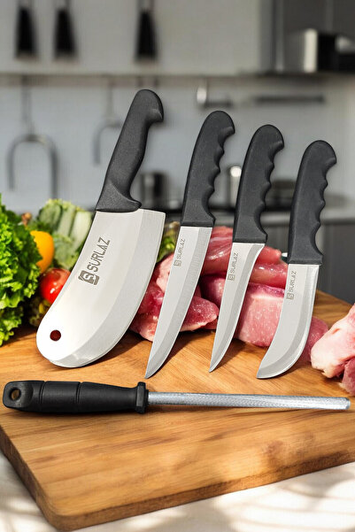 SürLaz Et Bıçak Seti 5 Parça Satır Zırh Mutfak Bıçağı
