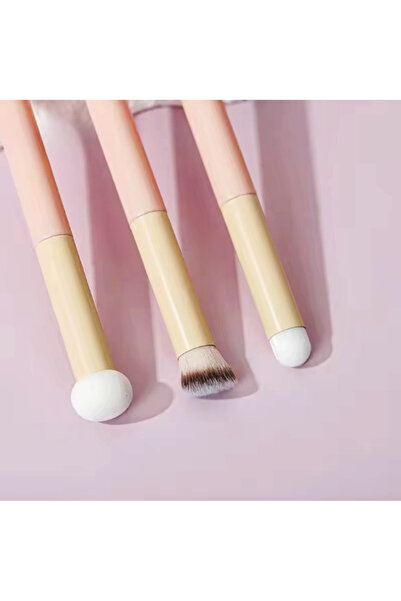 newnet Perie pentru corector, 3 bucăți, umedă și uscată, cu dublă utilizare, pentru corector cu cap de ciupercă, perie profesională pentru detalii