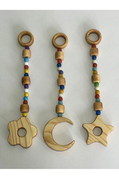 OZZANİ WOOD Baby Gym Playground Toy Crib Stroller Toy Ornament