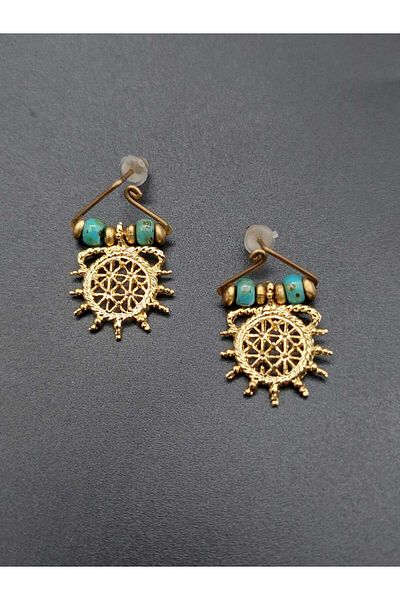 takitokaciniz Brass Earrings - Handmade