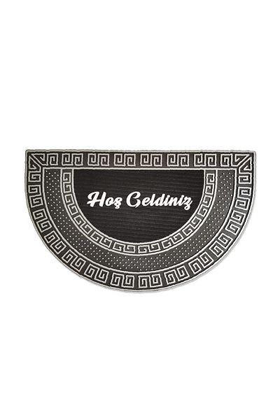 M&H Quality Mop oval de culoare aurie - bază anti-alunecare, scris bun venit