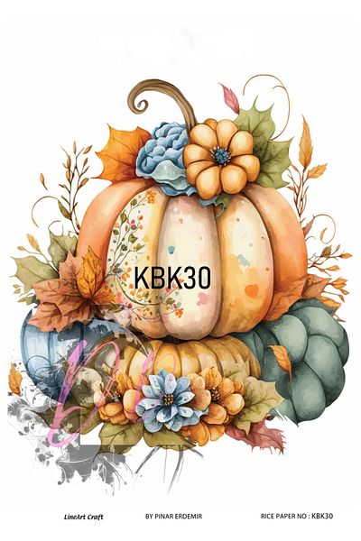 LİNEART Brass Patterned Lineart Decopage Paper - La-Kbk30