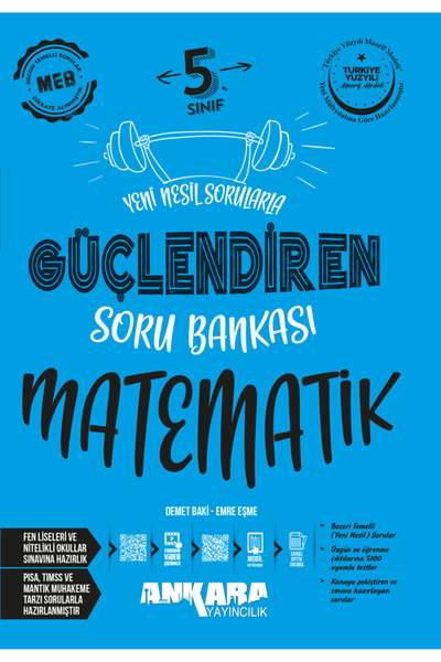 Ankara Yayıncılık 5. Sınıf Güçlendiren Matematik Soru Bankası Güncel Son Baskı