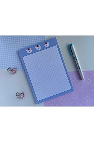 Efsu A5 Mavi Ayıcık 3lü Memopad/notepad/defter