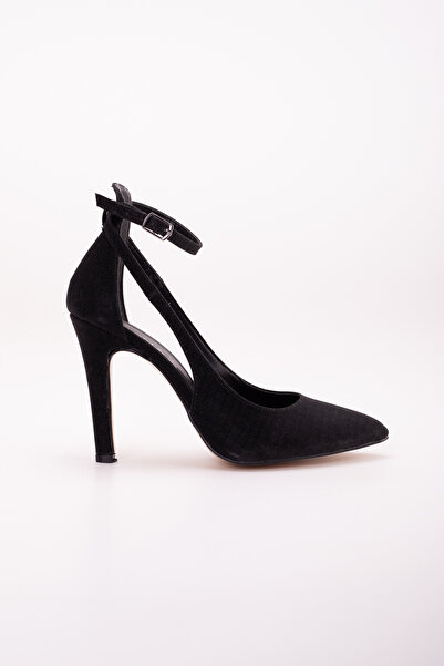 LİLLA Black High Heeled Women's Stiletto Evening Dress
