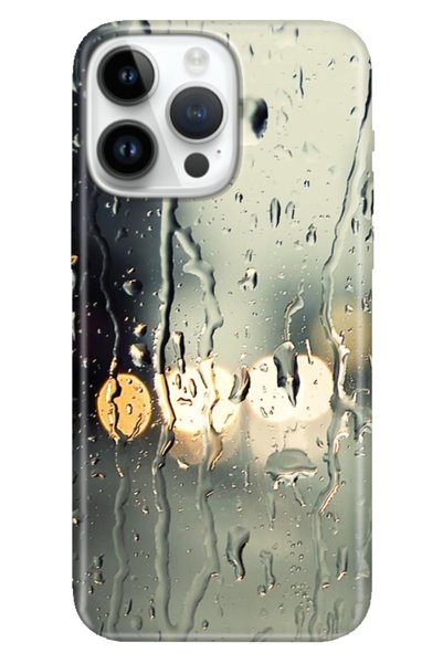 Cekuonline iPhone 16 Pro Max Case Silicone Printed 16 Pro Max Cover a Rainy E...