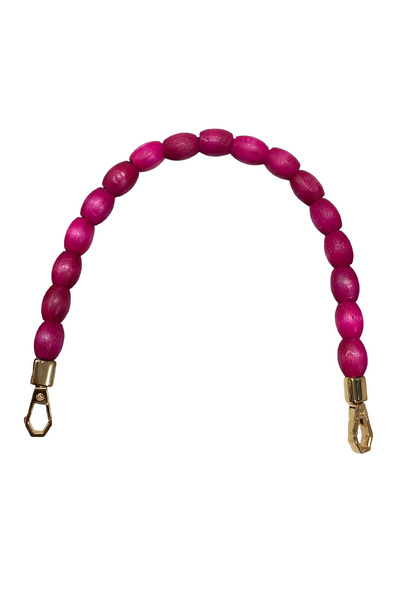 EleganTShoP Ahşap Boncuklu Çanta Sapı 40 cm YML12