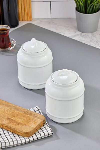 MİNOLE HOME Large Size Ceramic Storage Set of 2
