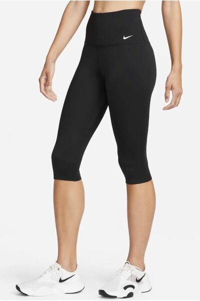 Nike One Високі чорні капрі жіночі легінси