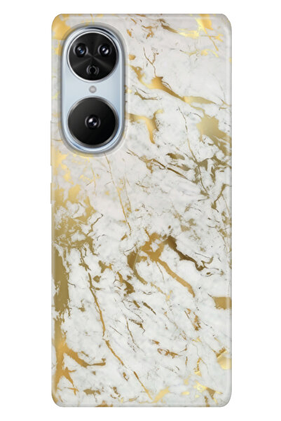Reeder S19 Max Pro S Edge Kılıf Telefon Kılıfı Baskılı Altın Mermer