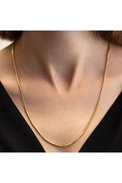 SE Jewellery Çelik 60 Cm Bombe Italyan Zincir Unisex Kolye