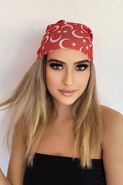 Stone Family برتقالي منقوش بنجمة الهلال الأحمر للجنسين 100% قطن