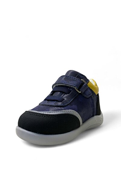 Tuğba Ortopedi 710 Ortopedik % 100 Hakiki Deri Erkek Bebek Lacivert İlk Adım Bot