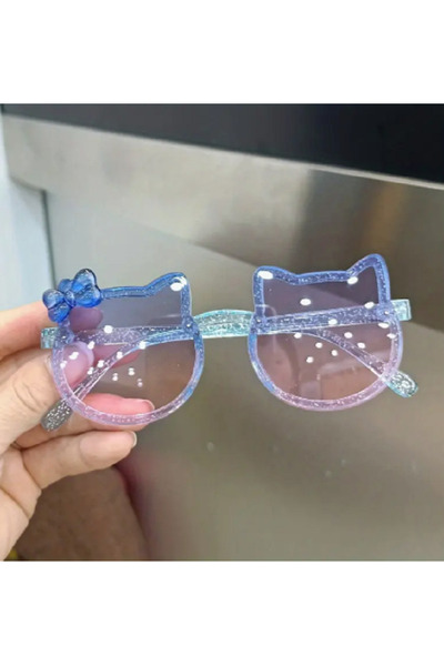 TAKINTI AKSESUAR Cat Shaped Colorful Children's Glasses