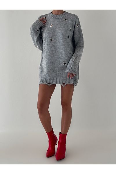 İLKCET MODA Oversize tunika - detail dírky