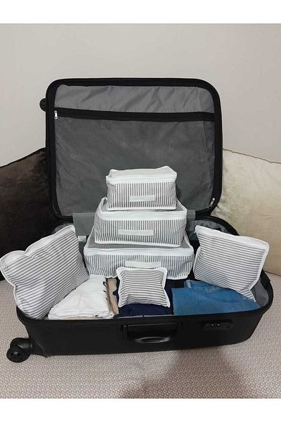 HOMELİFE EV TEKSTİL 6 Piece 1st Quality Suitcase Organizer Suitcase Organizer