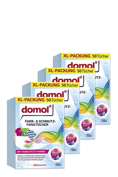 DOMOL Color Separating Wipes 4 Pieces of 50
