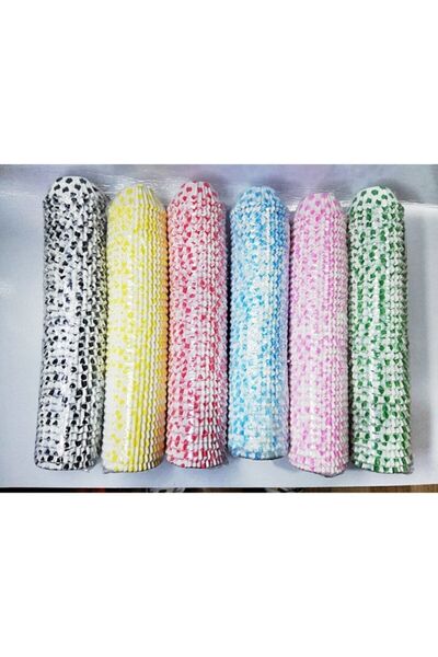 öztürkler Muffin Cupcake Beyaz-pembe Puantiyeli 100'lü Kağıt Kapsül