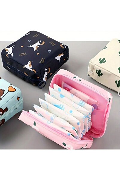 GIFT Ped Çantası Fermuarlı Çok Amaçlı - Çiçek