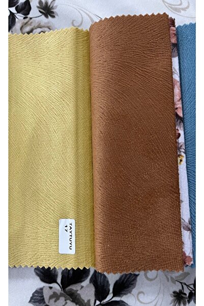 ALFA KUMAŞ VE SUNİ DERİ Tay Tüyü Premıum Sarı Renk Döşemelik Kumaş Tay17