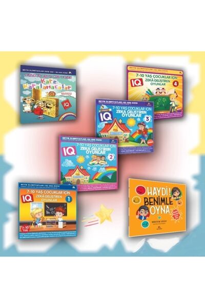 Generic Brand Iq Supporting Colorful Mind and Logic Games for Children - 6 Bo...