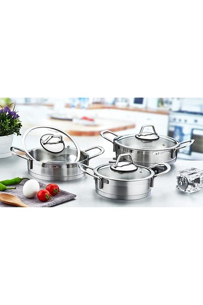 Evimsaray Luna S-1187 6 Piece Omelet Set
