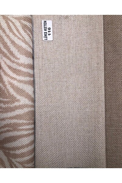 ALFA KUMAŞ VE SUNİ DERİ Lüks Keten Döşemelik Kumaş Premıum Kırık Beyaz