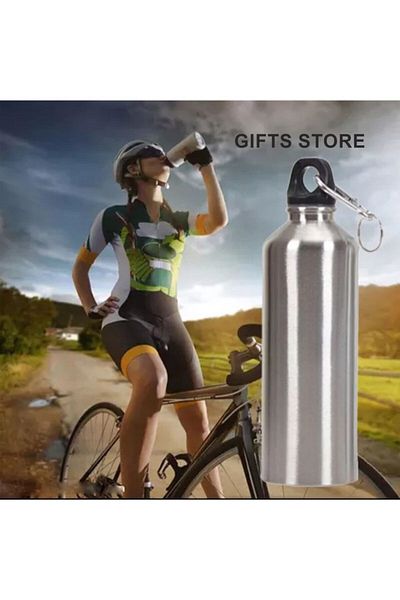 GIFTS STORE زجاجة مياه فولاذية (750 مل) مانعة للتسرب