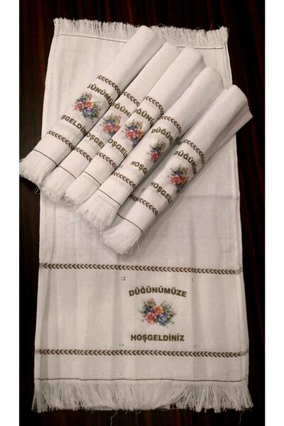 yörük tuhafiye Wedding Towel, Car Towel, Convoy Towel, 12 School Towels, 5 with Flowers