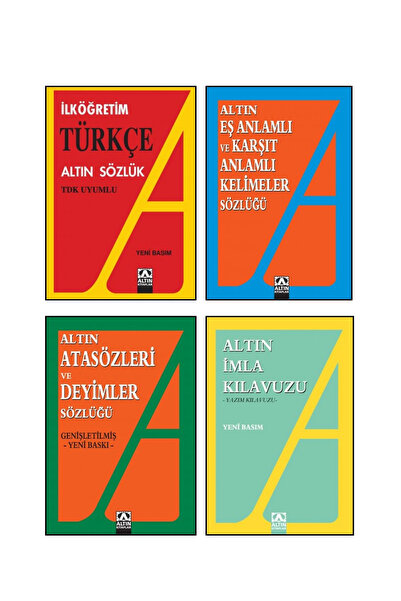 Altın Kitaplar İlköğretim Türkçe Sözlük + İmla Kılavuzu + Atasözleri ve Deyim...