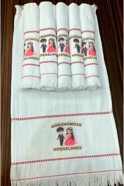yörük tuhafiye Wedding Towel Car Towel Convoy Towel Pack of 12.pink Bride 2