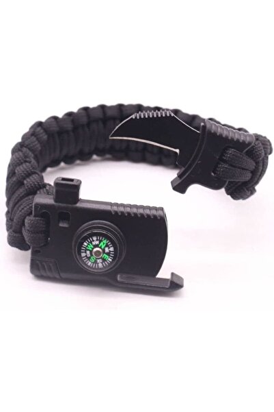 Genel Markalar Bıçaklı Paracord Paraşüt Ipi Bileklik - Ateş Başlatıcı- Düdük ...