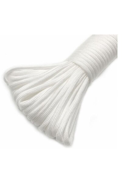 nzf Paracord Paraşut Ipi 4 Mm Beyaz Renk 550 Lb (5 Metre Fiyatıdır)