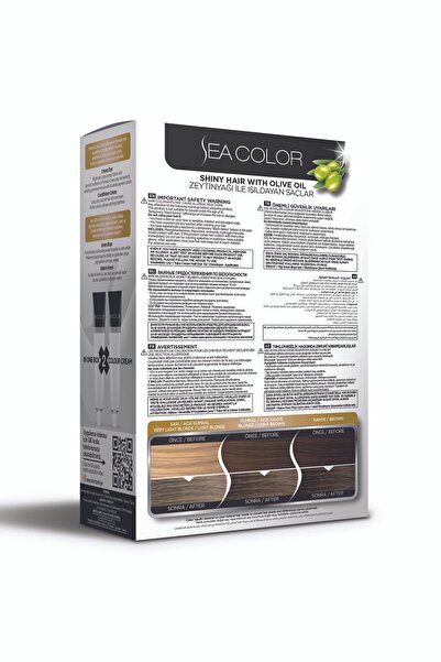 Sea Color Mükemmel Beyaz Kapama 2x50 ml Tüp Boya 2 Adet Oksidan