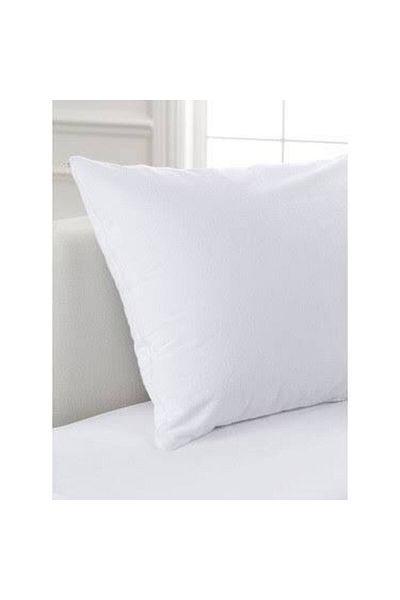AYHOME White Color Set of 2 - 50X70 cm Zippered Cotton Pillow and Case